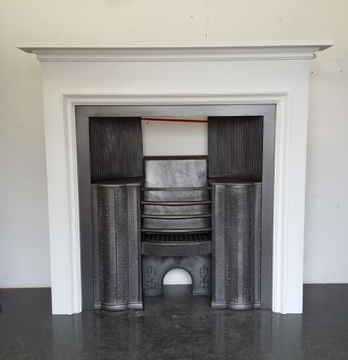 GEORGIAN CAST IRON HOB GRATE WITH SURROUND - ADDITIONAL PHOTO 7