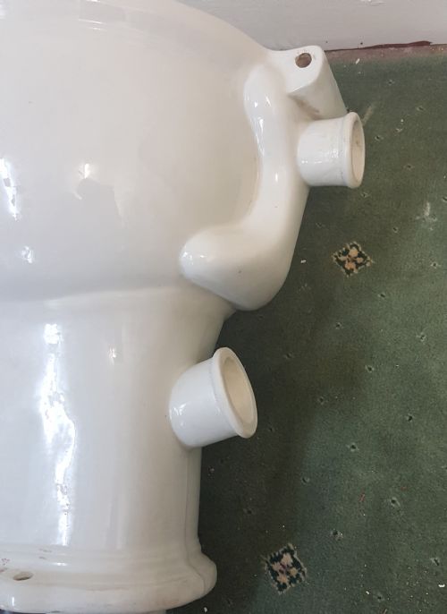 ANTIQUE VICTORIAN DECORATIVE PINK TOILET - ADDITIONAL PHOTO 5