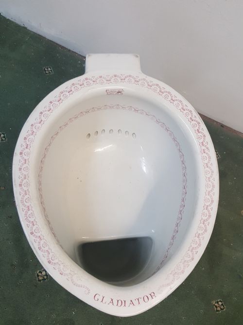 ANTIQUE VICTORIAN DECORATIVE PINK TOILET - ADDITIONAL PHOTO 7