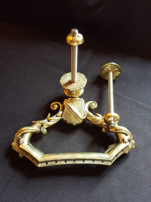 VICTORIAN FRENCH BRASS DOOR KNOCKER - ADDITIONAL PHOTO 7
