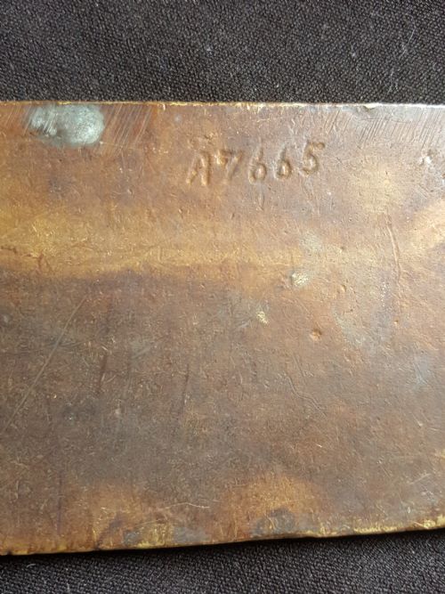 SA078 SINGLE BRASS GEORGIAN FINGER PLATE - ADDITIONAL PHOTO 4