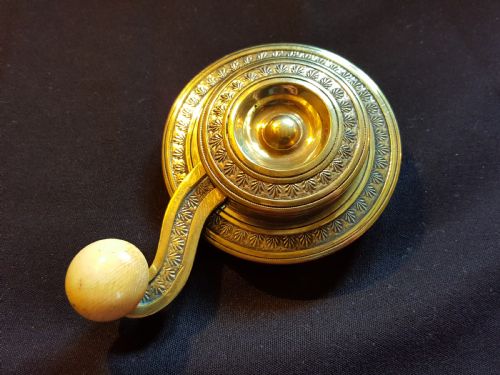 ornate georgian brass door bell ringer - CATEGORY: ANTIQUE MISCELLANEOUS - DATED GEORGIAN