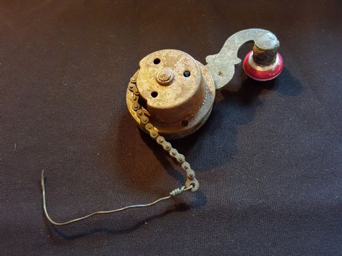 ORNATE FRENCH PORCELAIN BELL RINGER - ADDITIONAL PHOTO 2