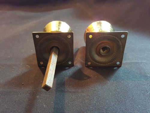 ONE PAIR OF VICTORIAN BRASS DOOR KNOBS - ADDITIONAL PHOTO 3