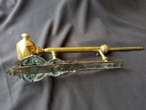 SA124 RARE BRASS VICTORIAN DOOR BELL PULL - ADDITIONAL PHOTO 6