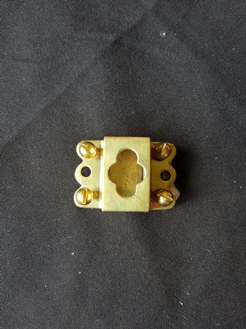 BRASS GOTHIC VICTORIAN BOLT - ADDITIONAL PHOTO 2