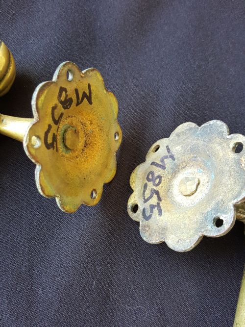 PAIR OF VICTORIAN DOOR PULL HANDLES - ADDITIONAL PHOTO 3