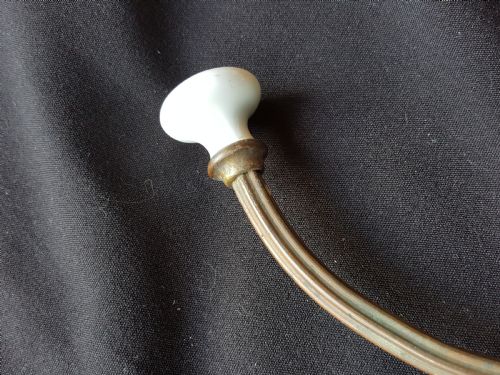PAIR OF BRASS VICTORIAN HAT COAT HOOKS - ADDITIONAL PHOTO 1