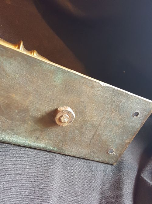 SA139 SINGLE BRONZE EDWARDIAN DOOR PULL HANDLES - ADDITIONAL PHOTO 3
