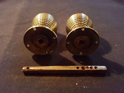 ONE PAIR OF BRASS VICTORIAN BEEHIVE DOOR KNOBS - ADDITIONAL PHOTO 5