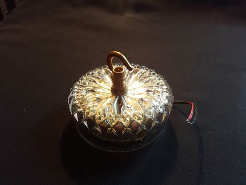SA040 VICTORIAN UNUSUAL GLASS CEILING ROSE - ADDITIONAL PHOTO 1