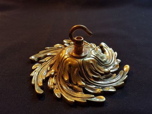One Victorian Cast Brass Ceiling Rose.