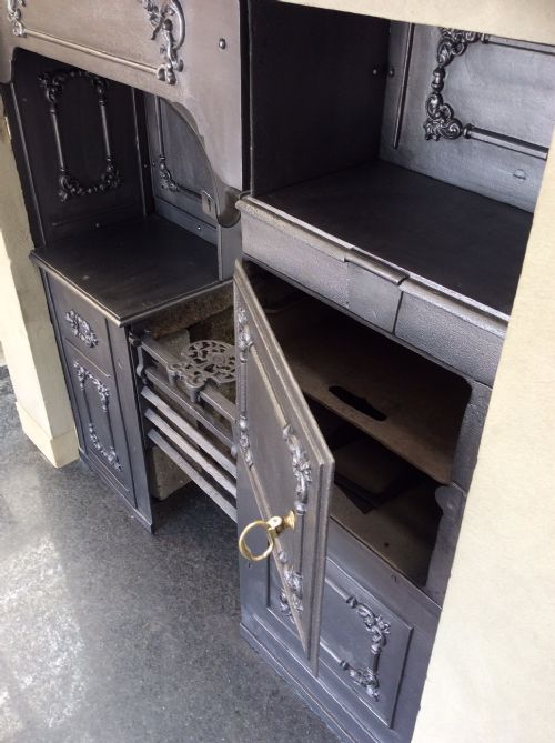 SA120 EARLY VICTORIAN PRETTY COOKING RANGE - ADDITIONAL PHOTO 4