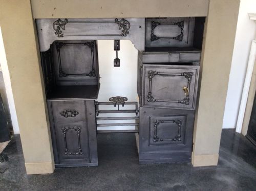 SA120 EARLY VICTORIAN PRETTY COOKING RANGE - ADDITIONAL PHOTO 6