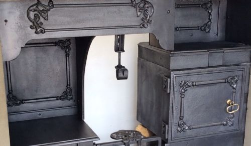 SA120 EARLY VICTORIAN PRETTY COOKING RANGE - ADDITIONAL PHOTO 7