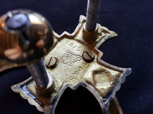 BRASS GOTHIC VICTORIAN DOOR KNOCKER - ADDITIONAL PHOTO 6