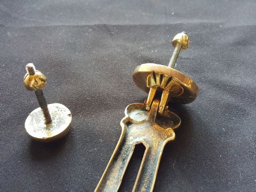 VICTORIAN BRASS DOOR KNOCKER - ADDITIONAL PHOTO 6