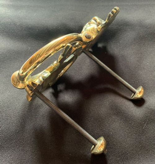 ONE BRASS FRENCH CHERUB'S FACE DOOR KNOCKER - ADDITIONAL PHOTO 5