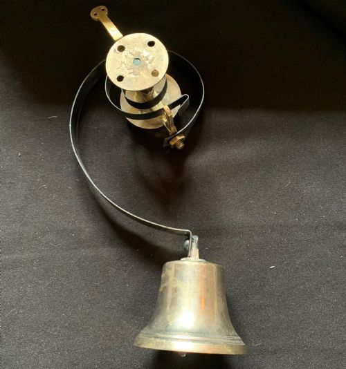 SA011 FULLY RESTORED BRASS CAST IRON VICTORIAN SERVANTS BELL - ADDITIONAL PHOTO 4