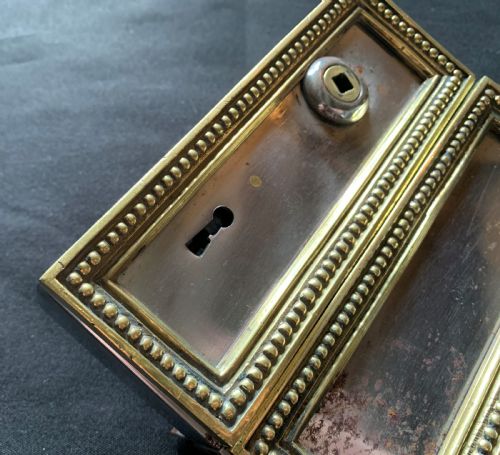 SA116 BRASS POLISHED STEEL FRENCH VICTORIAN LOCK KEY - ADDITIONAL PHOTO 2