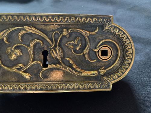 SA030 BRASS FRENCH VICTORIAN LOCK WITH TWO KEYS - ADDITIONAL PHOTO 4