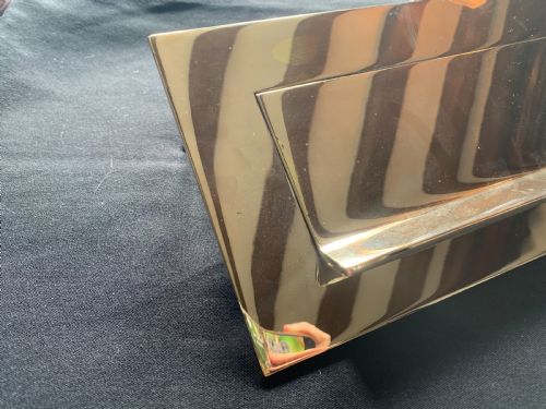 SA057 BRASS LARGE VICTORIAN BANKERS LETTER BOX - ADDITIONAL PHOTO 1
