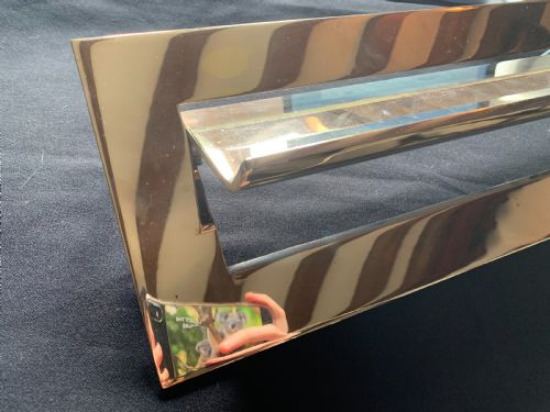 SA057 BRASS LARGE VICTORIAN BANKERS LETTER BOX - ADDITIONAL PHOTO 2