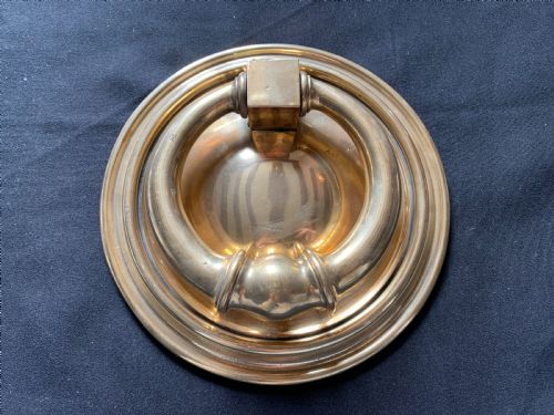 SA019 LARGE BRASS GEORGIAN DOOR KNOCKER