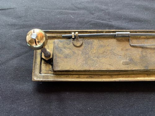 ONE BRASS VICTORIAN LETTER BOX - ADDITIONAL PHOTO 3
