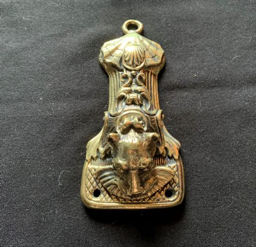 ONE BRASS VICTORIAN WATER DRAGON DOOR KNOCKER - ADDITIONAL PHOTO 1