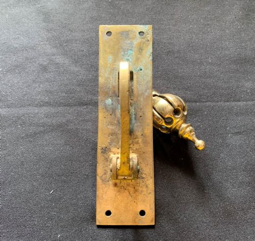 SA069 BRASS GEORGIAN DOOR BELL PULL - ADDITIONAL PHOTO 5