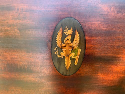 SA113 VICTORIAN CARPENTERS CABINET MAKERS FINELY DETAILED CREST TOOL CHEST - ADDITIONAL PHOTO 5