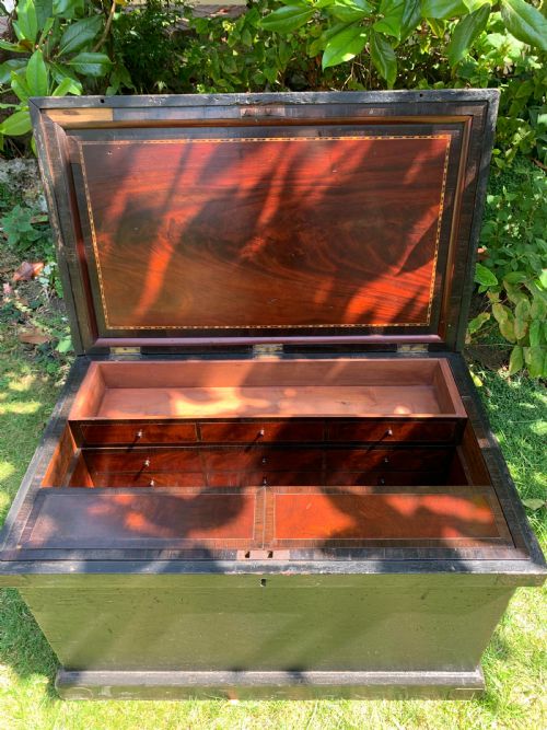 VICTORIAN CARPENTERS CABINET MAKERS TOOL CHEST IN NEED OF SOME TLC - ADDITIONAL PHOTO 1