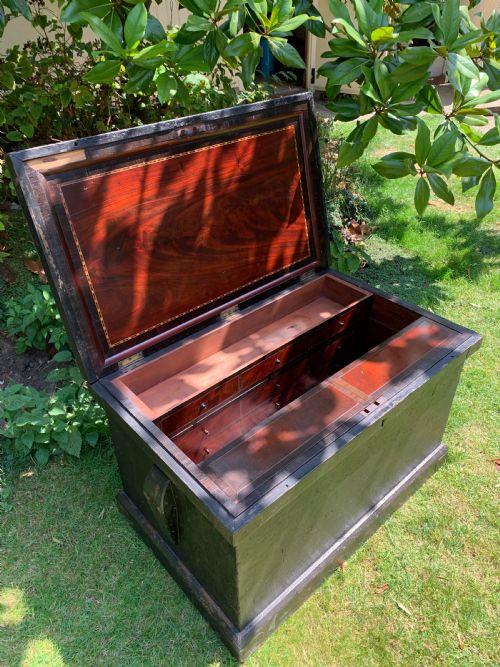 VICTORIAN CARPENTERS CABINET MAKERS TOOL CHEST IN NEED OF SOME TLC - ADDITIONAL PHOTO 5