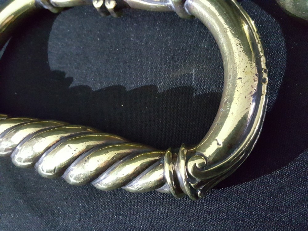 Victorian Brass Barley Twist Door Knocker View II