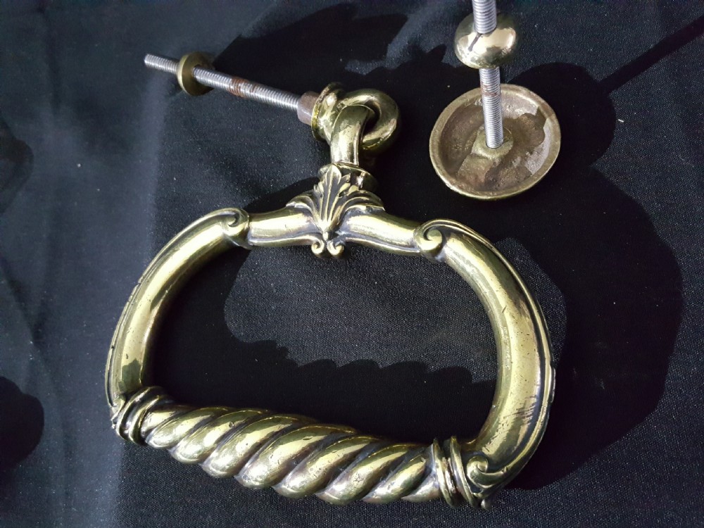 Victorian Brass Barley Twist Door Knocker View IV
