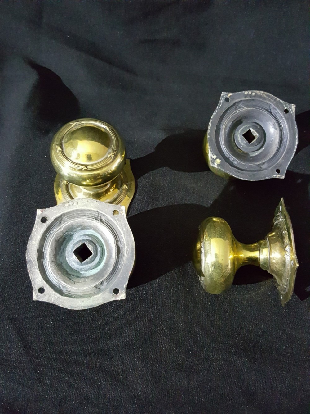Regency Brass Door Knob (Six piece) Set  View III