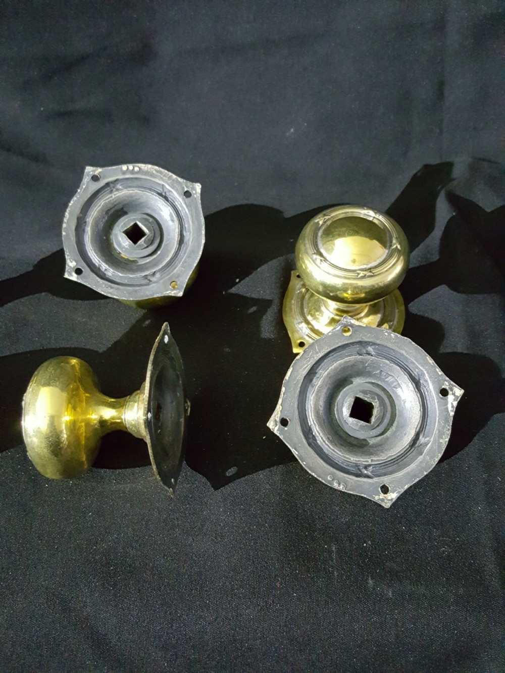 Regency Brass Door Knob (Six piece) Set  View IV