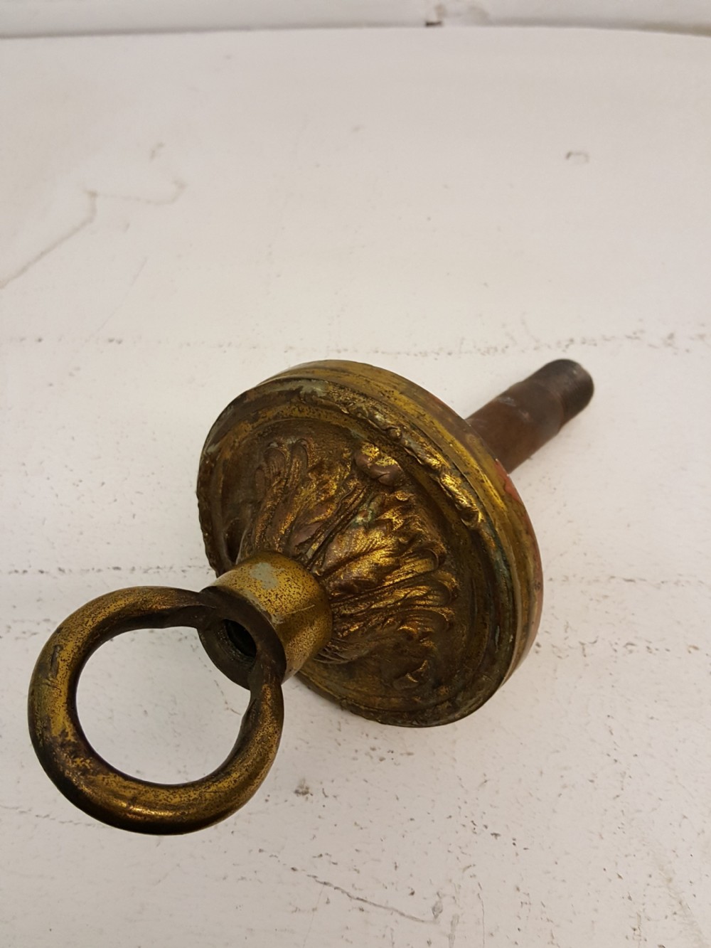 Edwardian French Gilded Brass Ceiling Light View V