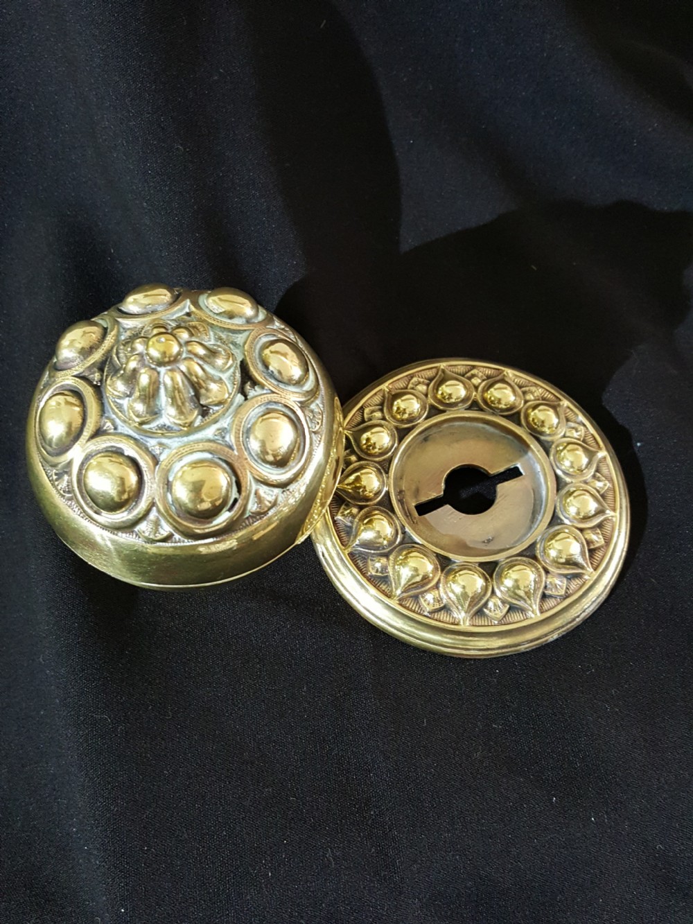 Brass Victorian Gothic Single Door Knob View IV