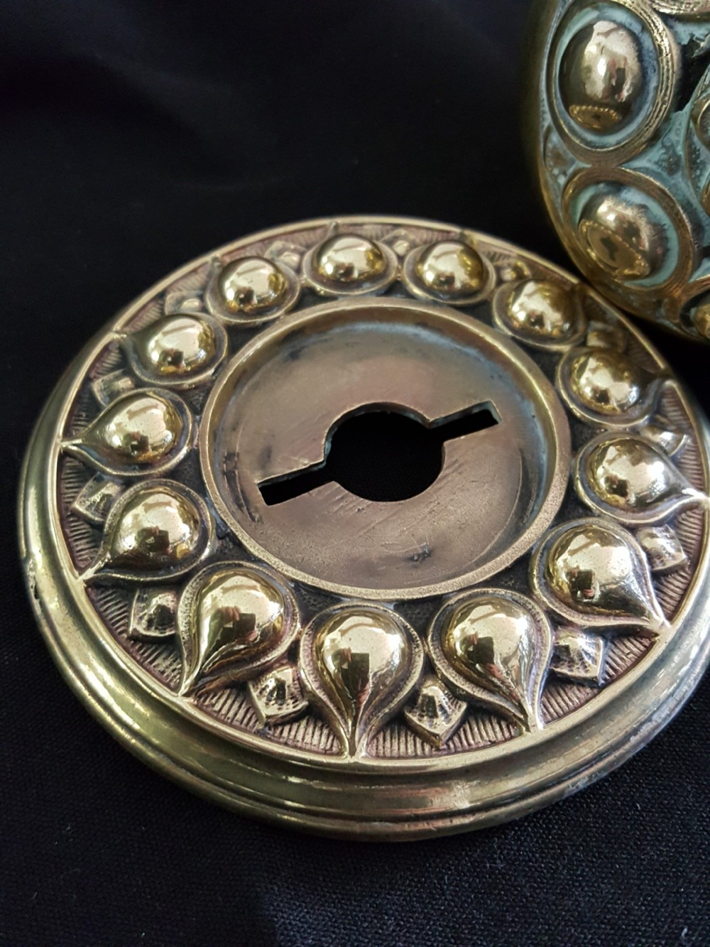 Brass Victorian Gothic Single Door Knob View VI