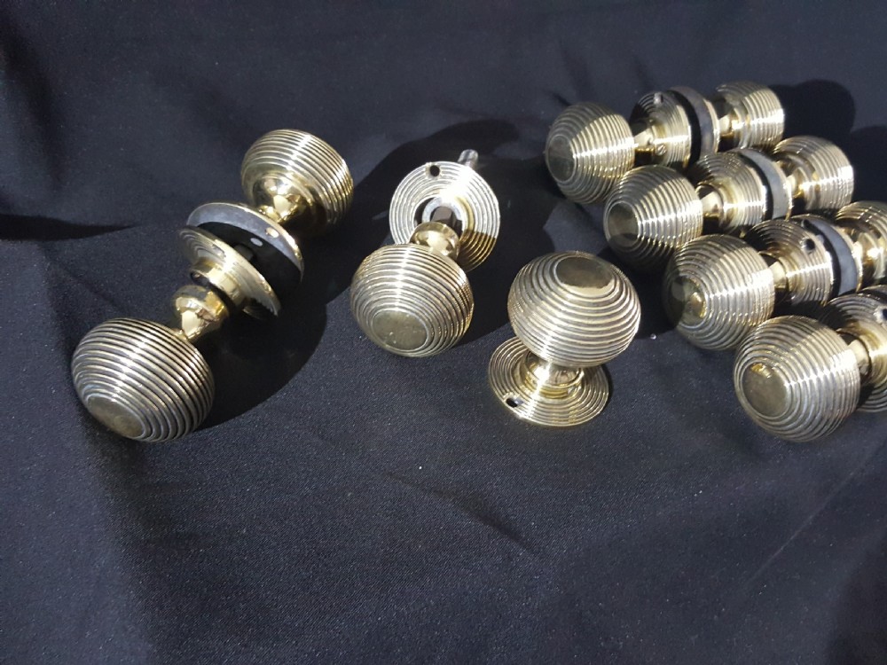 Six Pairs of Victorian Brass Door Knobs View II