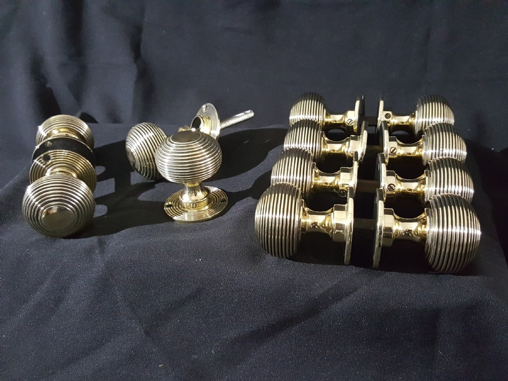 Six Pairs of Victorian Brass Door Knobs View VI