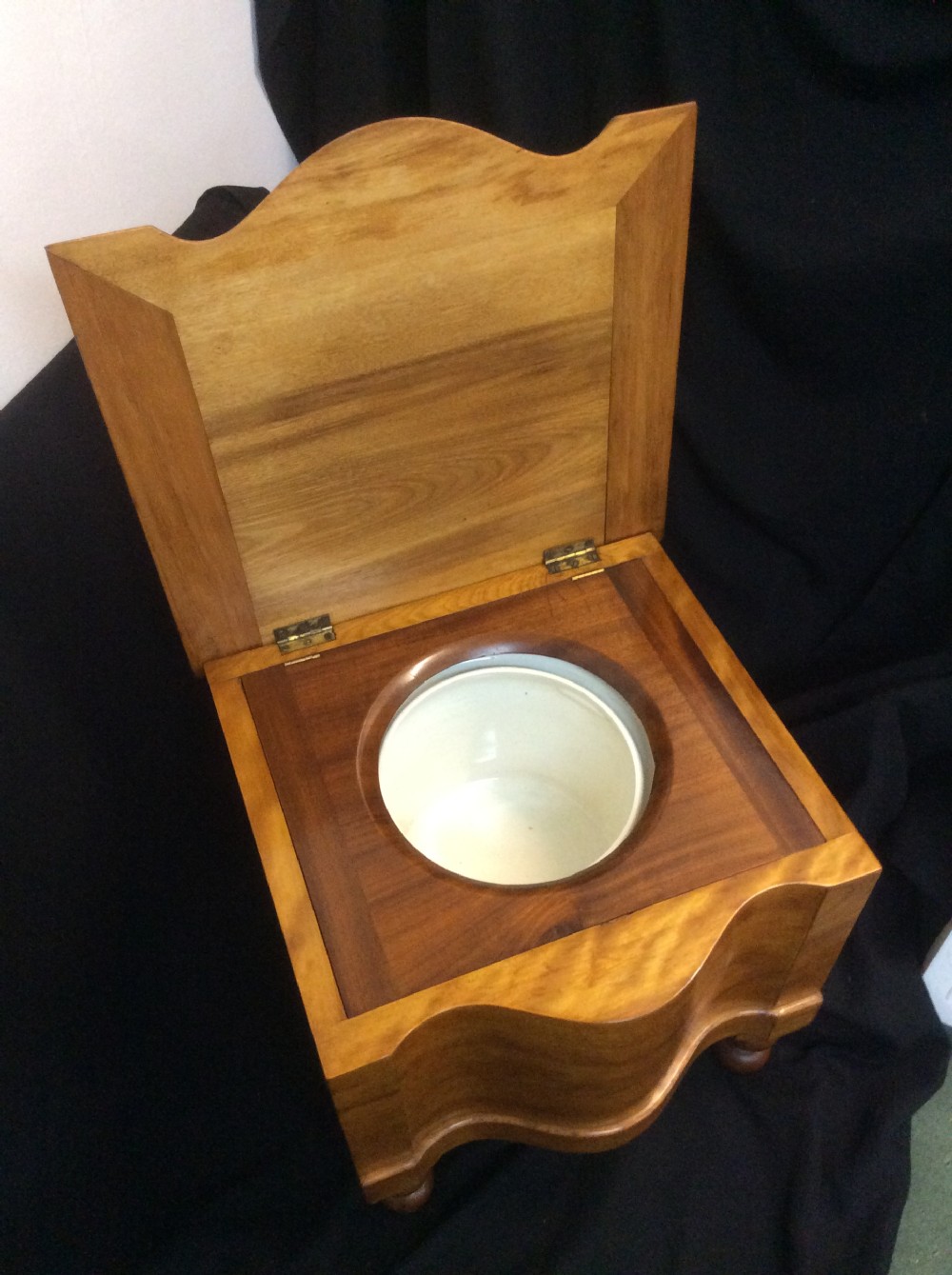 Victorian Chamber Pot / Wooden Chair Commode View II