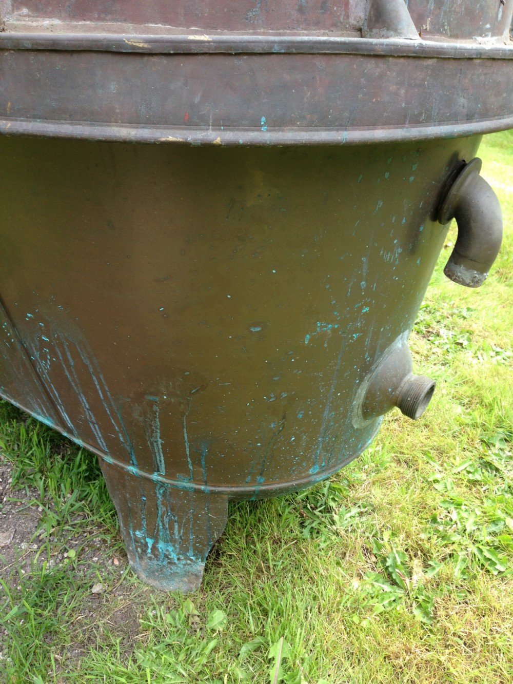 Copper 1920's Shower Water Fall Bath View IV