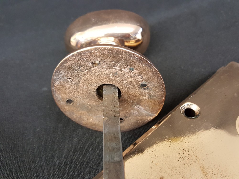 Collection of Edwardian Bronze Locks, Keeps, Door Knobs & Keys. View II
