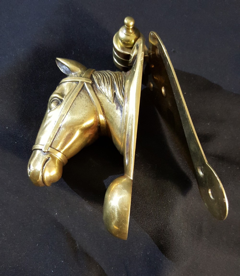 Victorian Equestrian (Horse Head) Door Knocker. View II