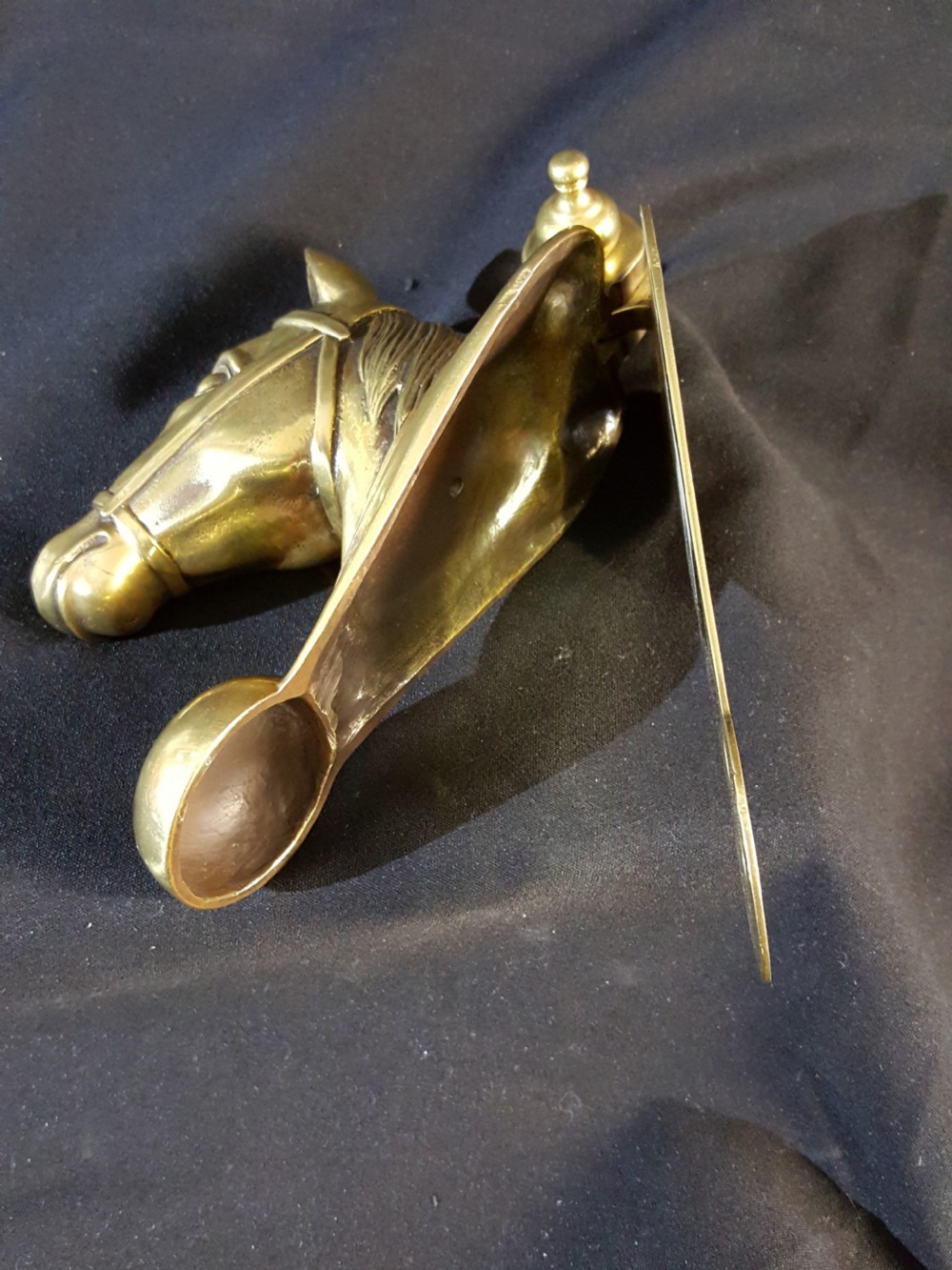 Victorian Equestrian (Horse Head) Door Knocker. View III