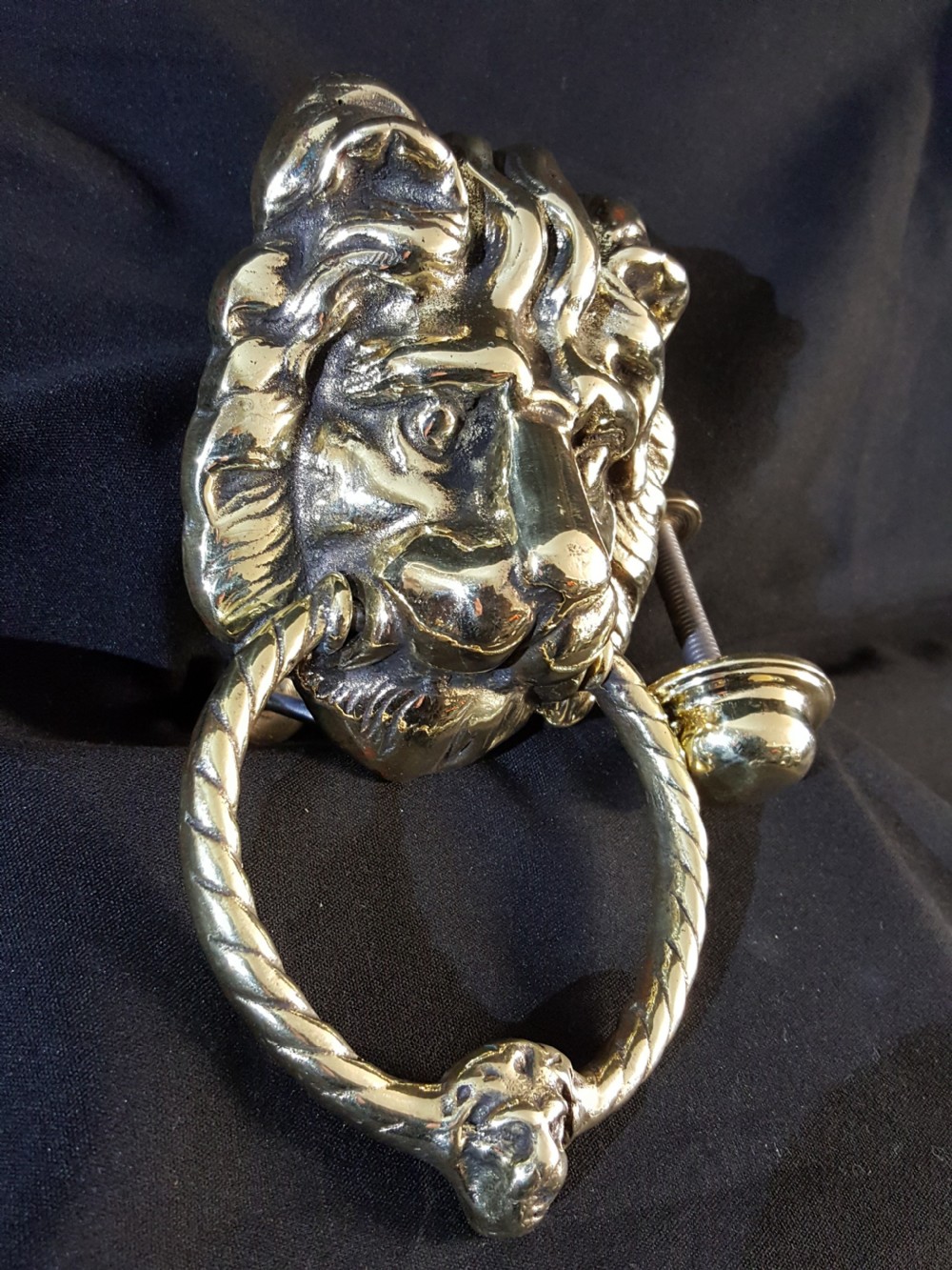 Victorian Brass (Lion Head) Door Knocker View VII