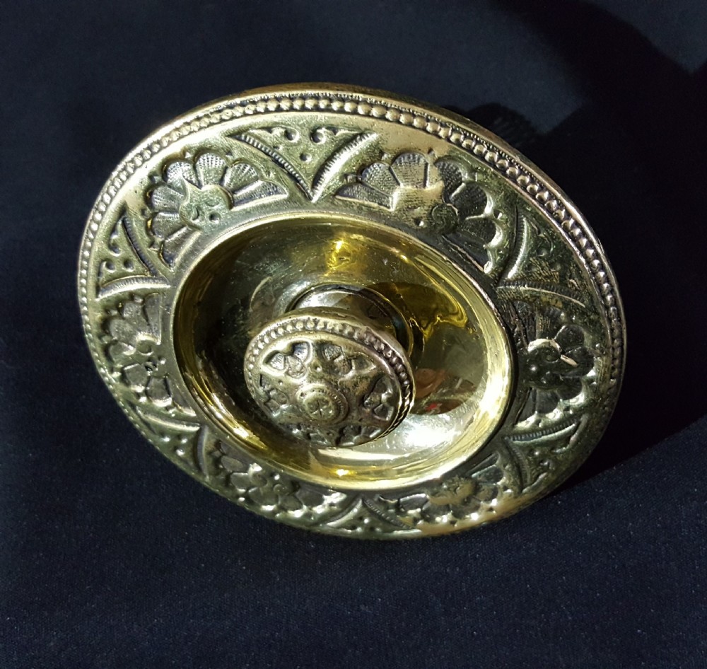 Victorian Ornate Brass Pull Bell View III